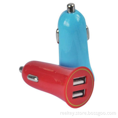 Dual USB ports car horn charger